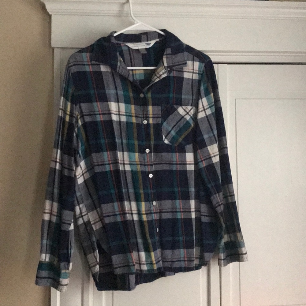 Multi colored plaid flannel